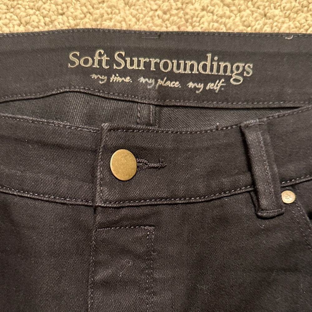 Soft Surroundings Elegant Black Trousers